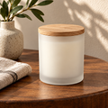 Merqavi™ Frosted Glass Medium Scented Candle