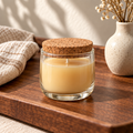 Merqavi™ Clear Glass Cork Lid Sample Candle